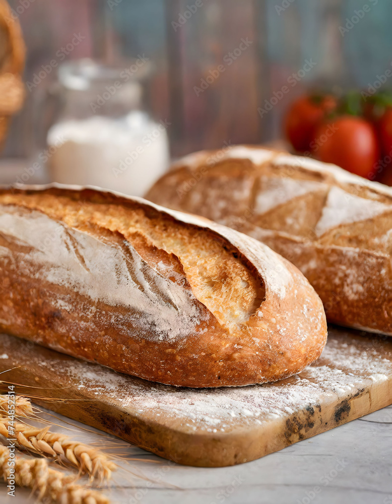 Golden Crust Artisan Bread. Savor the warmth of homemade artisan bread, fresh from the oven