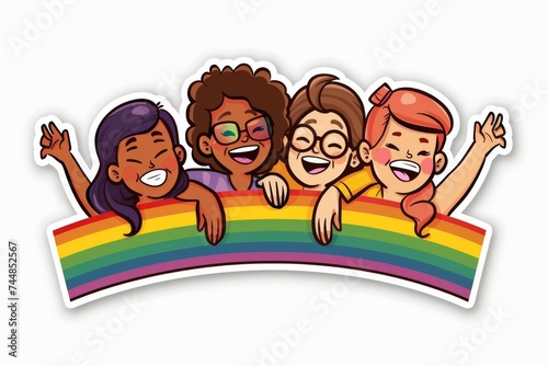 LGBTQ Pride vector manipulation. Rainbow improved self esteem colorful mesh diversity Flag. Gradient motley colored gradient palette LGBT rights parade festival chuckles pride community equality