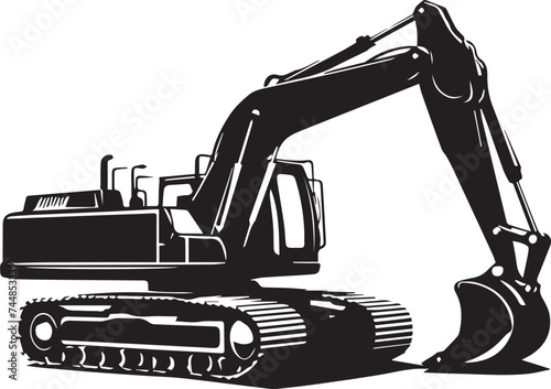 Excavator Silhouettes EPS Excavator Vector Escavator Clipart	
