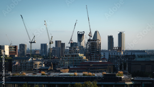 Photography construction skyline