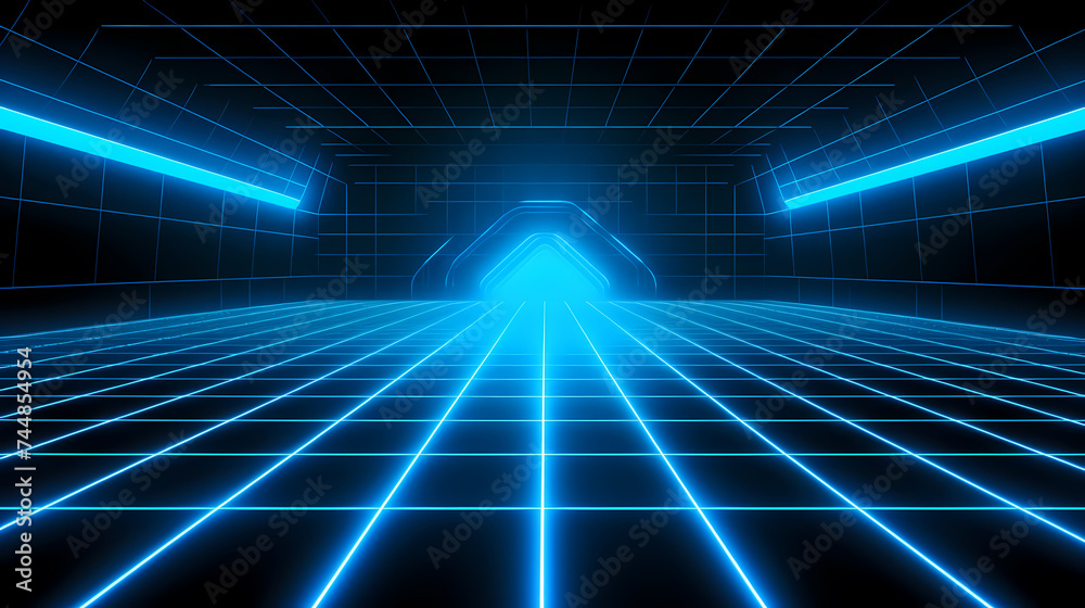 Naklejka premium Dark mesh on background, big data and cybersecurity