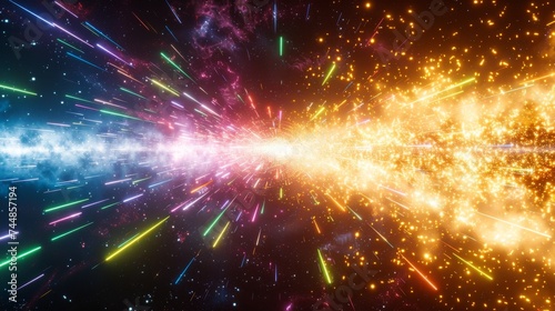 Dynamic Space Explosion Light Effects