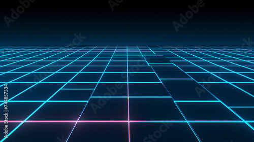 Cyberspace grid background  blockchain and abstract technology background