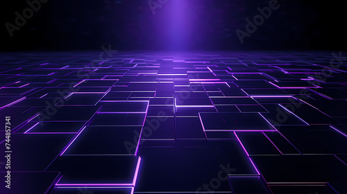 Cyberspace grid background, blockchain and abstract technology background