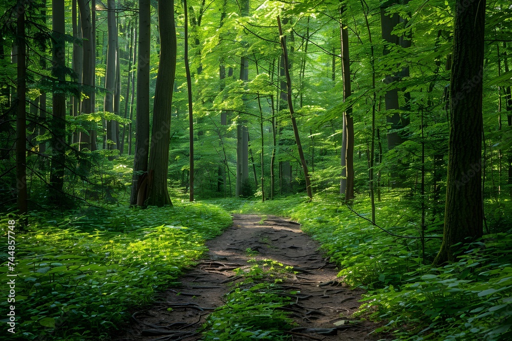 Obraz premium In a dense forest