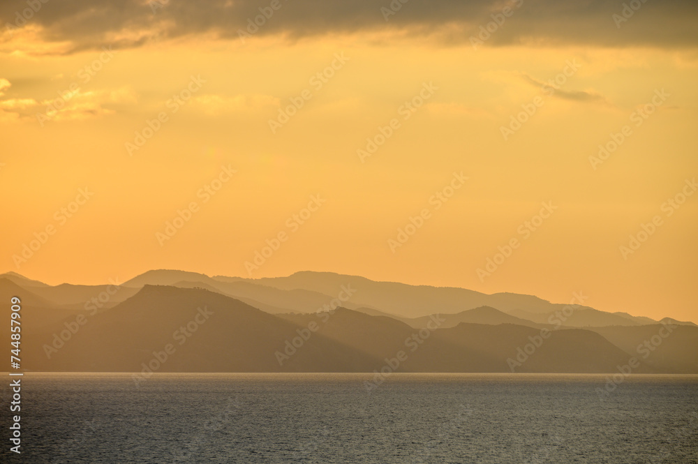 sunset view of the mountains in Cyprus in winter 5 sunset view of the mountains in Cyprus in winter 5