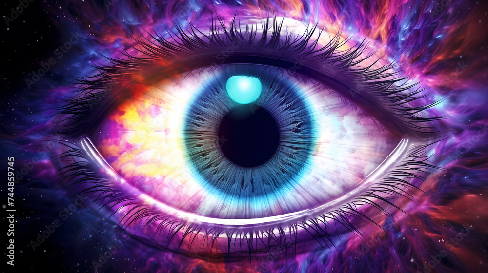 abstract universal cosmic eye, profound oneness