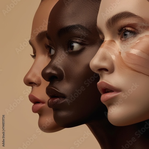a group of women with different skin colors