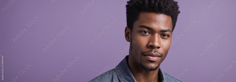 Midshot Portrait Photo Of A Extroverted African American Handsome Male