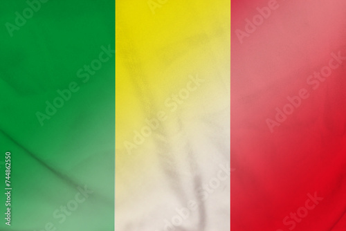 Mali and Italy state flag international contract ITA MLI photo