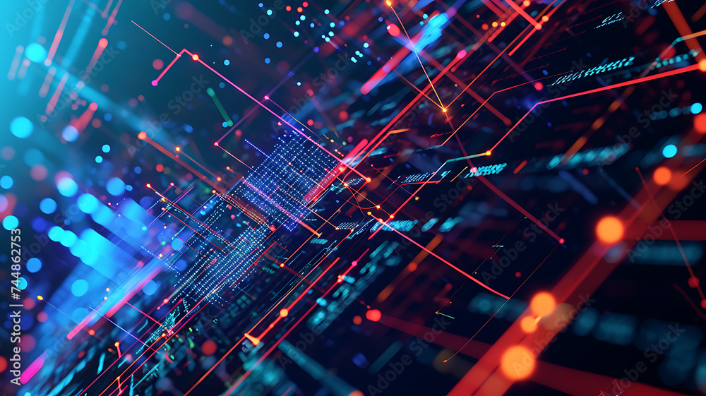 Digital cyberspace and digital data network connections concept. Future technology digital abstract background concept. 3d rendering Digital cyberspace and digital data network connections concept. Future technology digital abstract background concept. 3d rendering