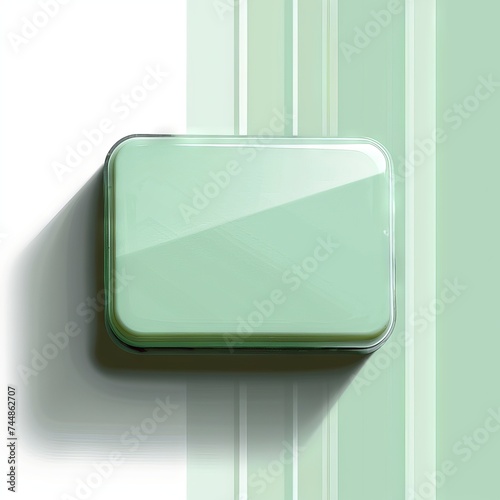 vector icon sage green rectangle blank WEB UI Button 