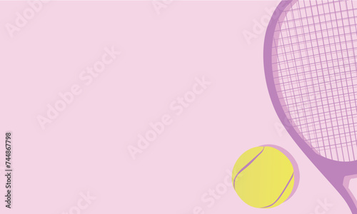 Great simple feminine tennis layout background poster design for any media	