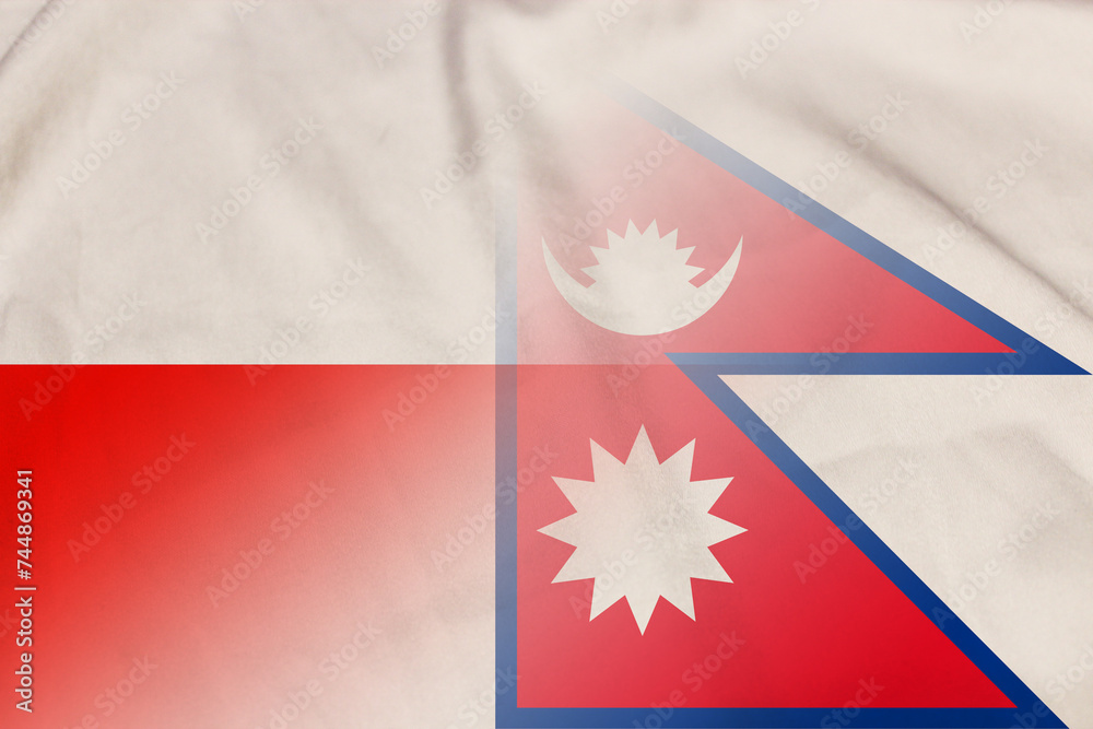Poland and Nepal political flag transborder relations NPL POL Poland and Nepal political flag transborder relations NPL POL