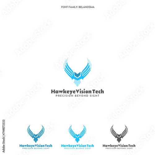 Obraz na płótnie Hawkeye Vision Tech, set of icons, set of symbols, set of symbols for design