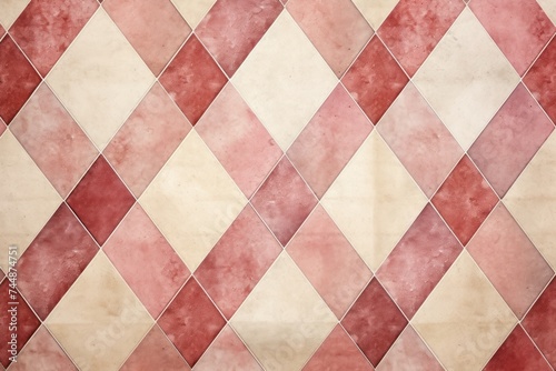 Abstract rose colored traditional motif tiles wallpaper floor texture background