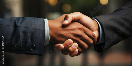 A unanimous Thumbsup from Business Partners Indicates Mutual Agreement in the Mee photo