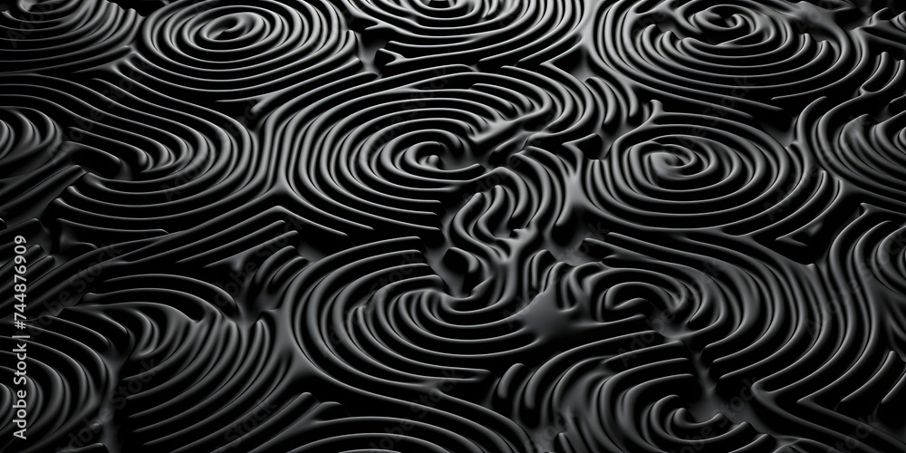 The intricate, swirling texture of a fingerprint, with whorls and loops forming a unique pattern