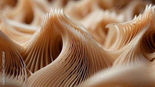 The intricate, swirling texture of a seashell, with delicate ridges and spirals spiraling out fro