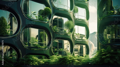 Green buildings, the concept of ecology and the environment © Krtola 