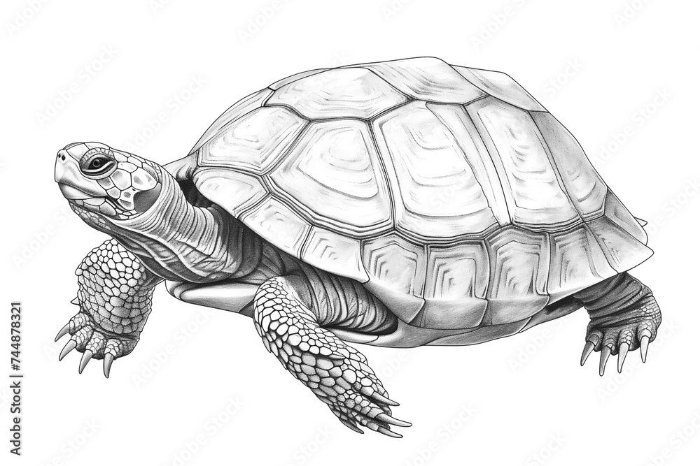 Obraz premium coloring pages sketch of turtle