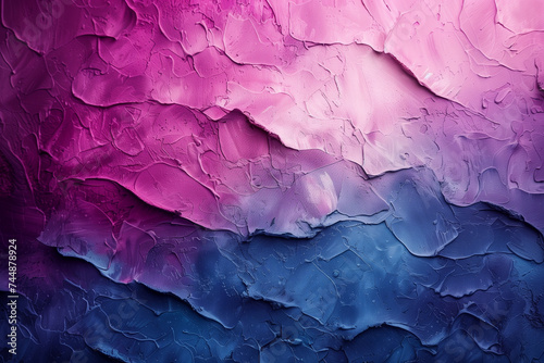 Pink and blue plaster texture. photo