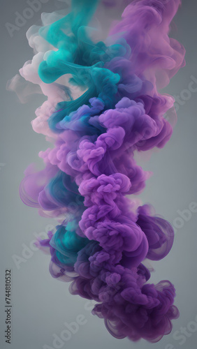 smoke background or colorful smoke on black