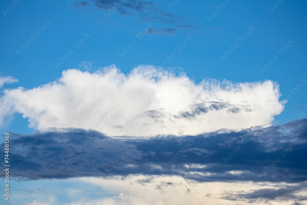 Dramatic sky with beautiful and exotic clouds