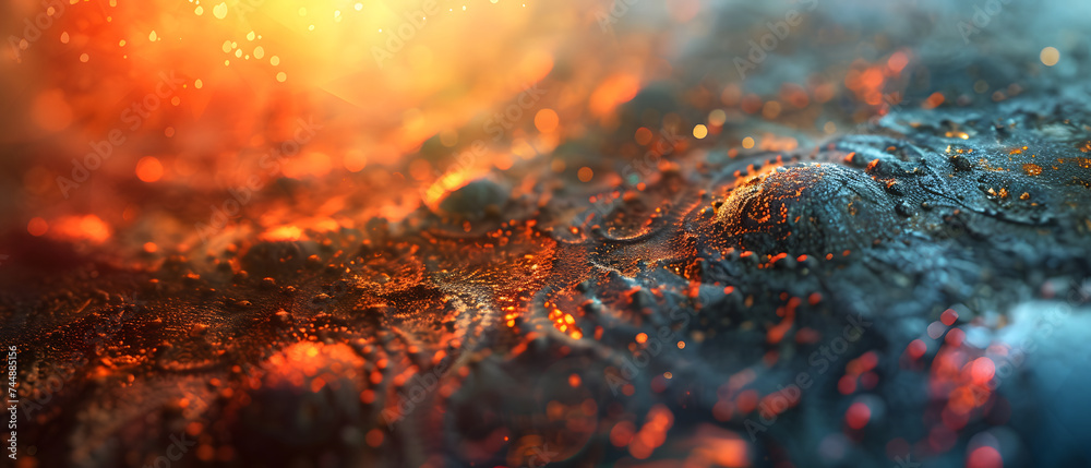 Magma Rock Stone Texture with Bright Red Lighting Magma Rock Stone Texture with Bright Red Lighting