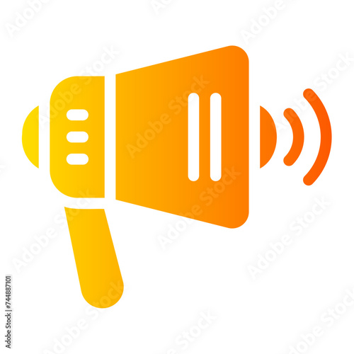 megaphone gradient icon