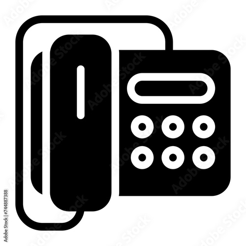 phone glyph icon