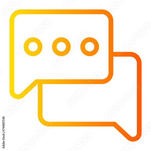 messaging gradient icon