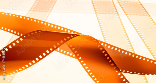 cinema background with film strip