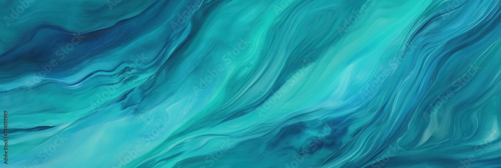 Abstract teal oil paint brushstrokes texture pattern contemporary painting wallpaper background