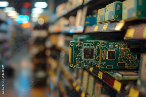 Viele Computerchips, Mikrochips für digitale Geräte, GPU auf einem Haufen, Konzept Chipmangel