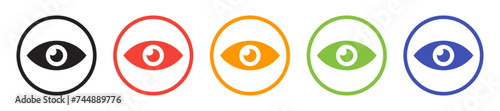 Colorful visibility icons