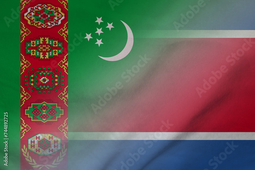 Turkmenistan and North Korea official flag international relations PRK TKM