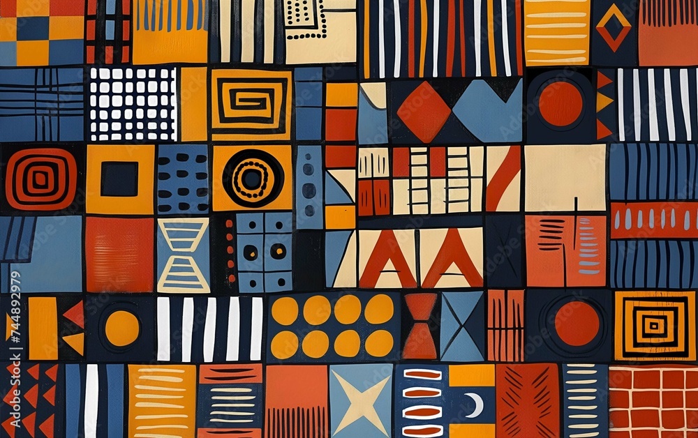 seamless pattern with squares seamless pattern with squares
