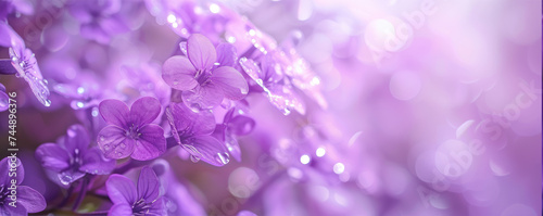 abstract purple flower  background © Hector