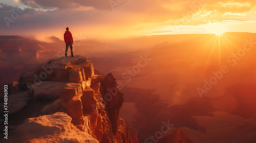 O triunfo do alpinista superação determinação e a promessa de novos horizontes em meio às adversidades photo