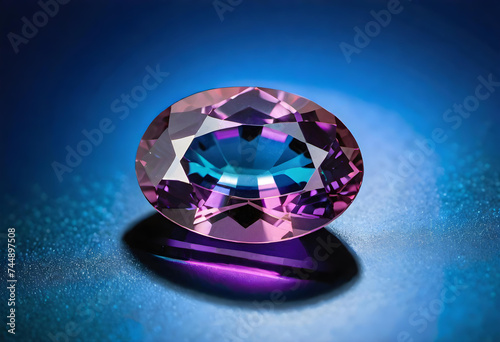 Alexandrite Gemstone, Precious, Luxury, Jewelry, Gem, Fashion, Accessories, Sparkle, Glitter, Expensive, Rare, Shiny, Elegant, AI Generated