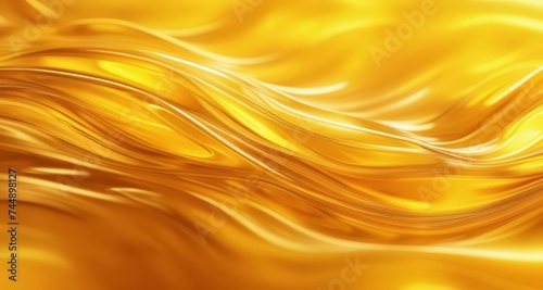  Vibrant gold abstract wave, perfect for luxury branding