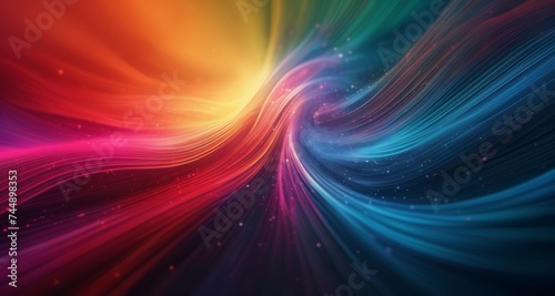  Vibrant abstract wave, perfect for digital art or design