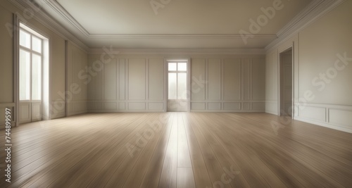  Elegant, spacious room with hardwood floors and natural light