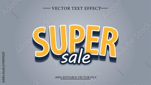 Super sale 3d Editable vector text effect. 3d, alphabet, best, buy, deal, discount, editable, effect, flash, flyer, font, letter, lettering, logotype, marketing, offer, online, poster, price