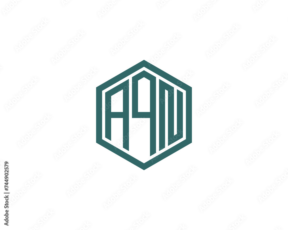 AQN logo design vector template AQN logo design vector template