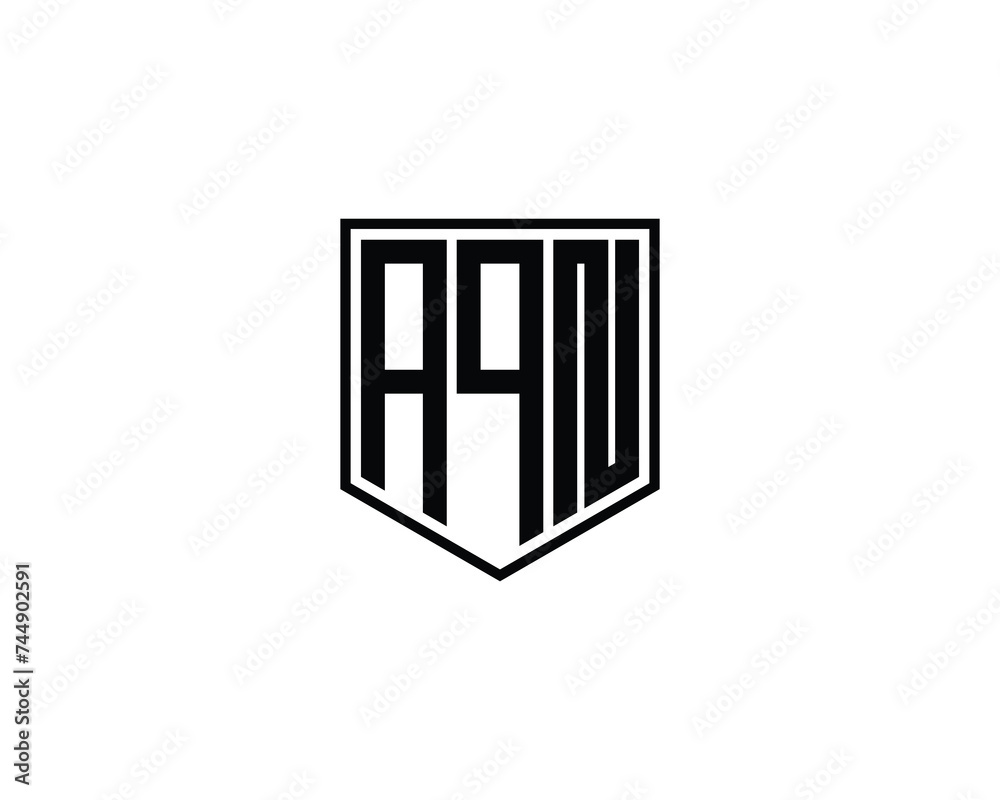 AQN logo design vector template AQN logo design vector template