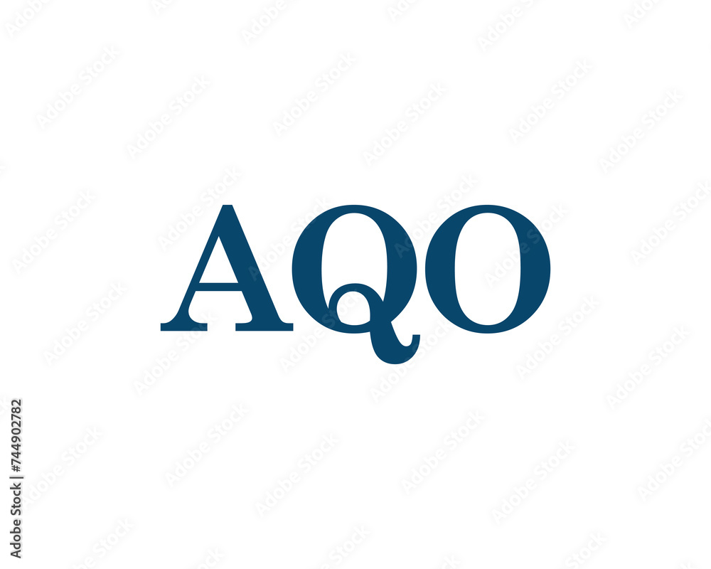 AQO logo design vector template AQO logo design vector template