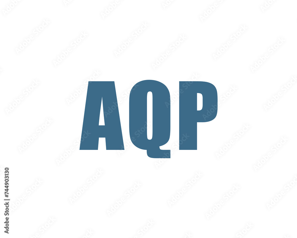 AQP logo design vector template