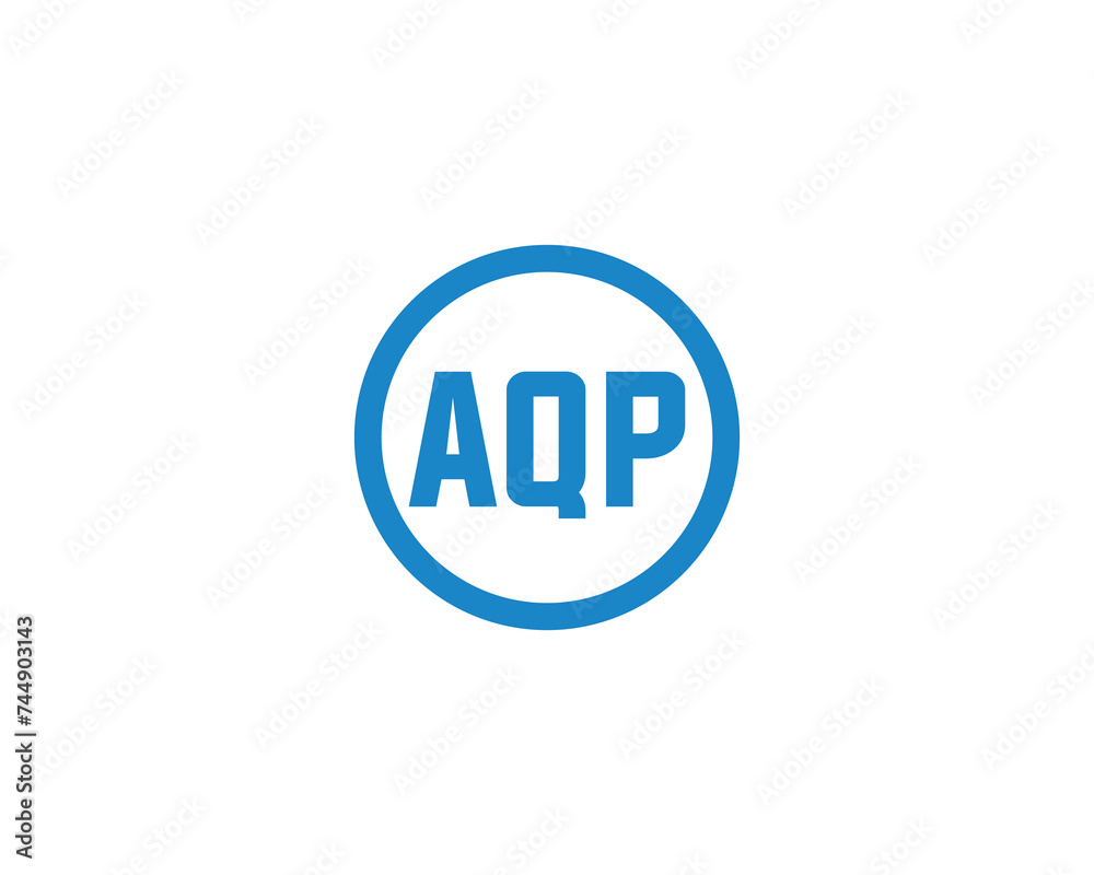 AQP logo design vector template